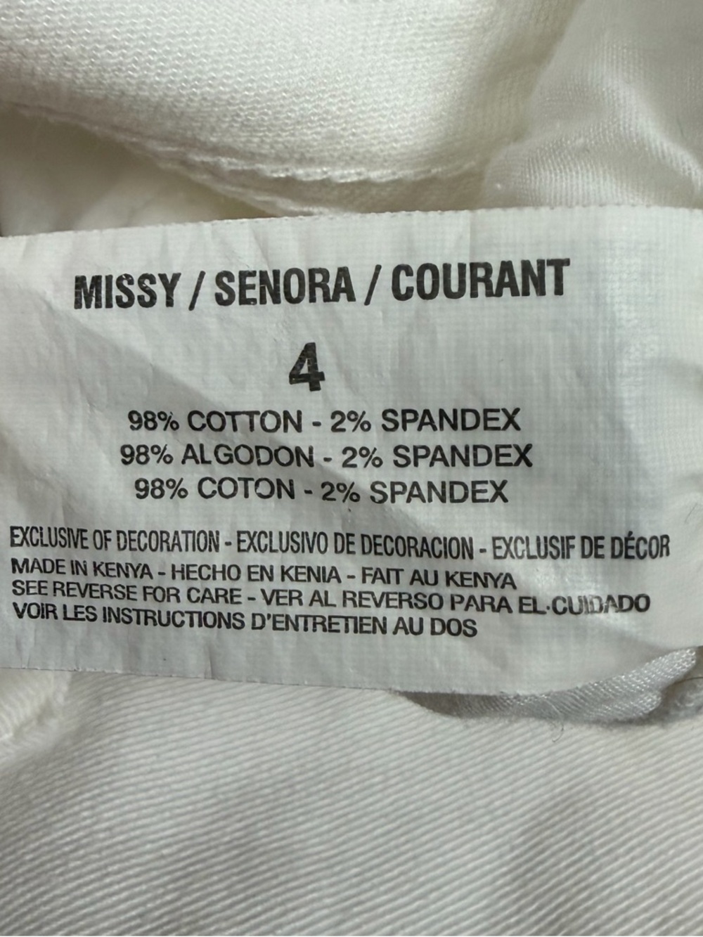 Gloria Vanderbilt White Amanda Capri High-Waist Cropped Stretch Denim Pants Sz 4 - Picture 8 of 16